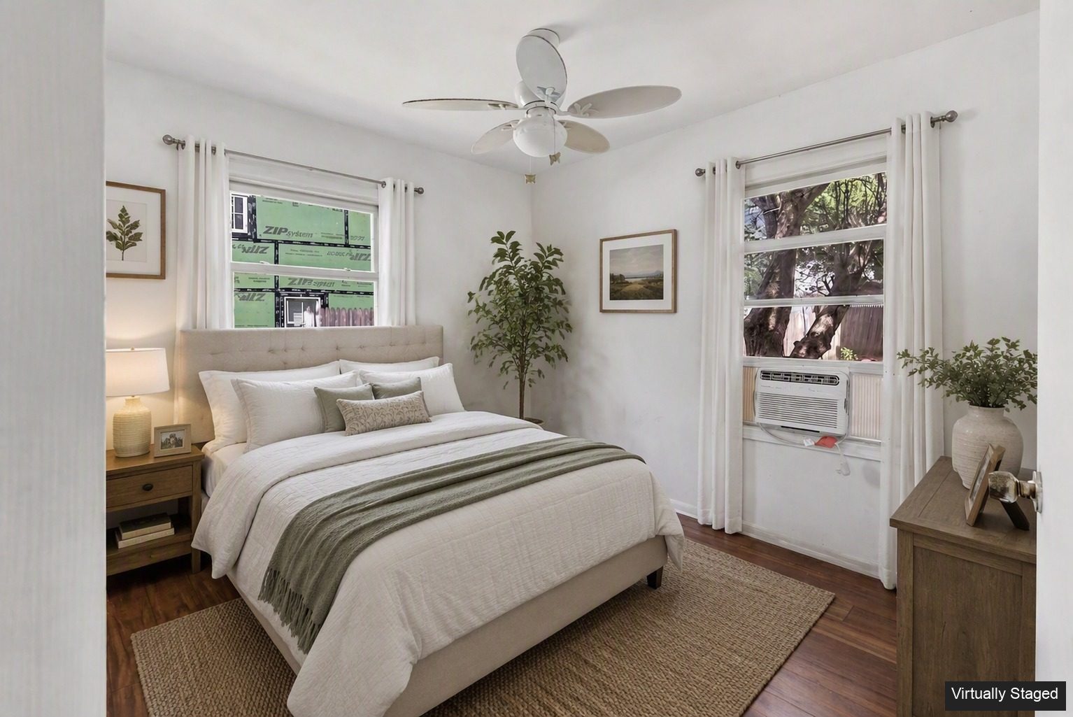 Bethel CT bedroom after virtual staging