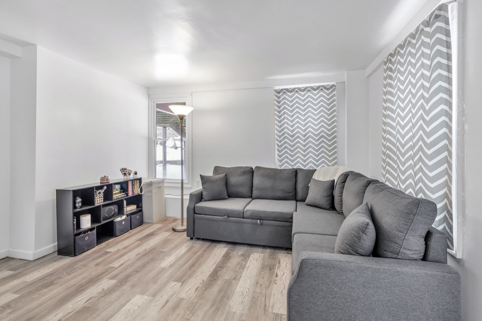 Empty Naugatuck CT basement room before virtual staging