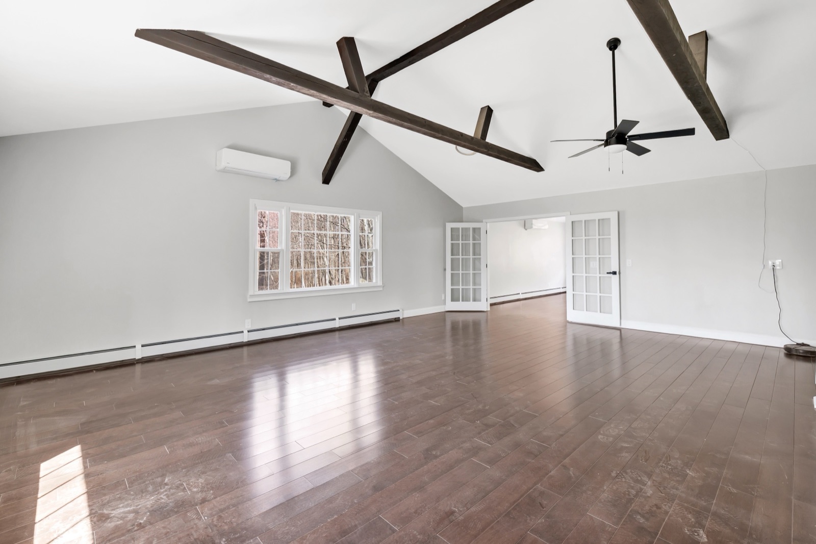 Empty New Milford CT family room before virtual staging