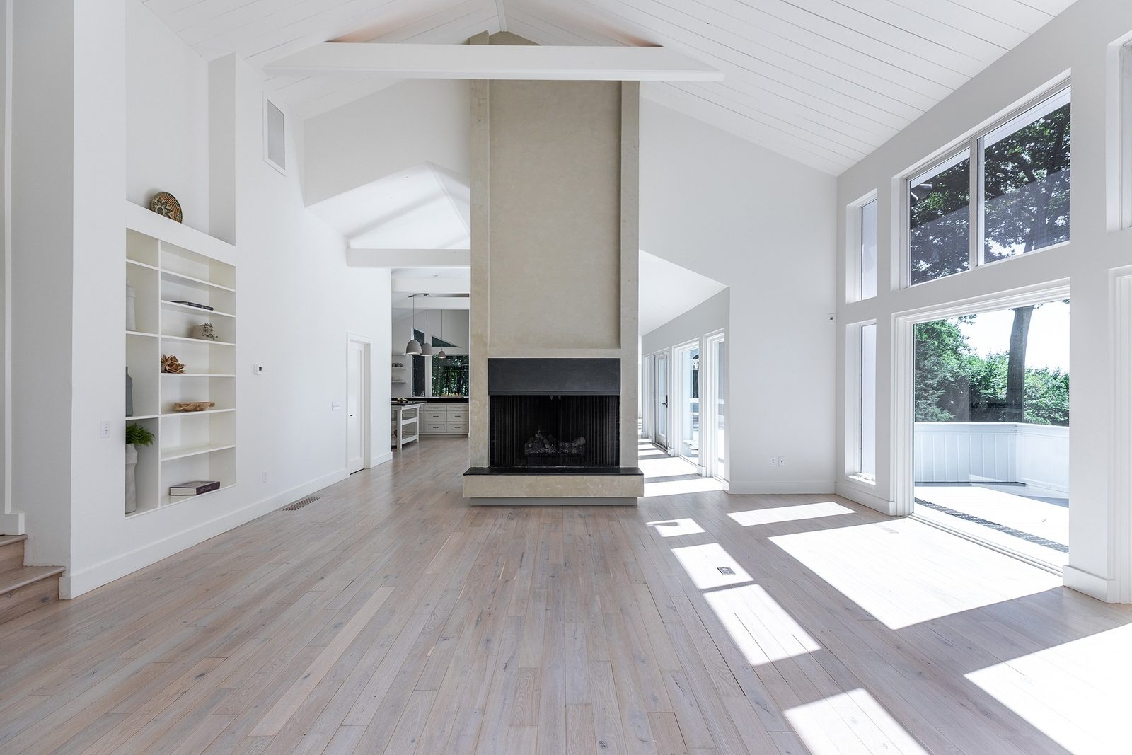 Washington CT living room before virtual staging